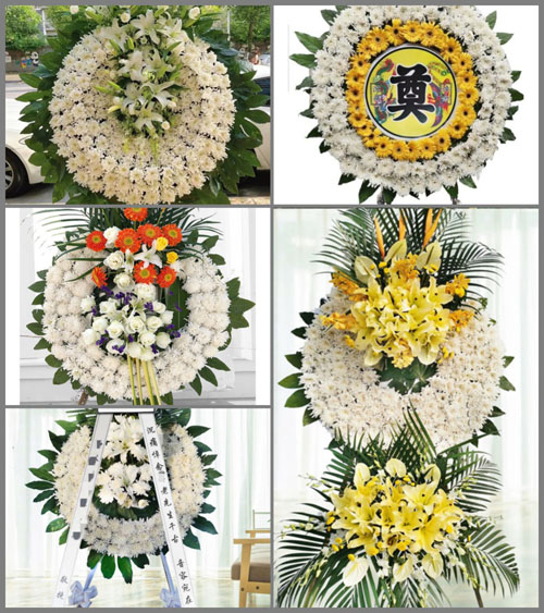 山东菏泽牡丹区高庄镇耿庄村花圈速递